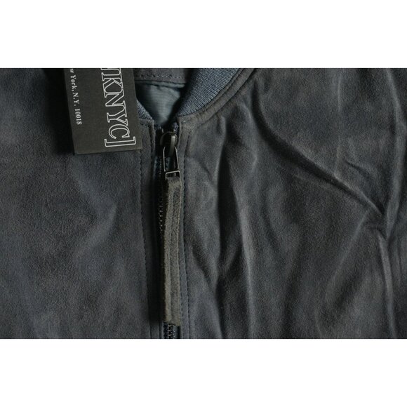 New $398 BLANKNYC Back In The Saddle Suede Leather Bomber Jacket Men's Medium - Picture 5 of 10